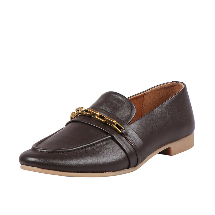 Vienna Women's Brown Leather Loafers