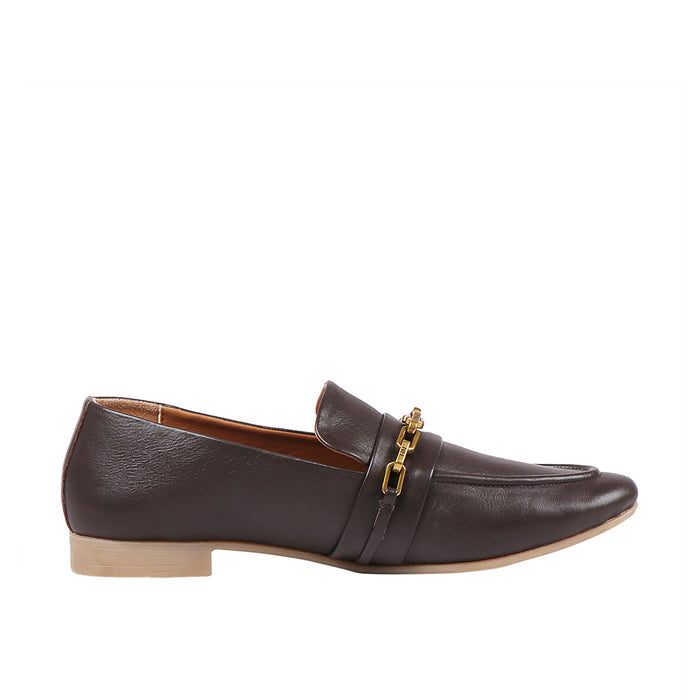 Vienna Women's Brown Leather Loafers