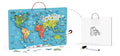 VIGA - Magnetic World Puzzle & Dry Erase Board