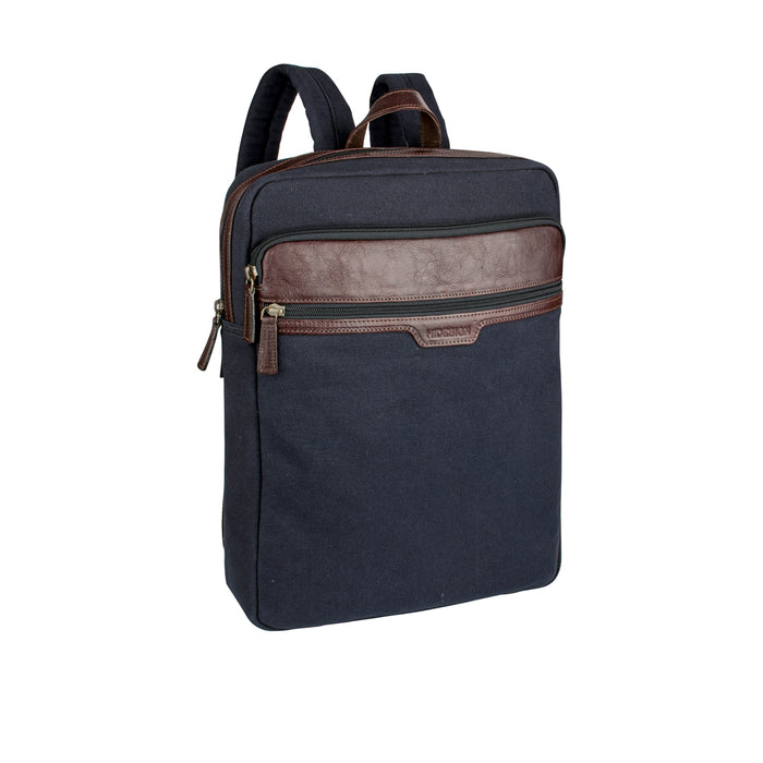 Viking 02 Blue Canvas Backpack