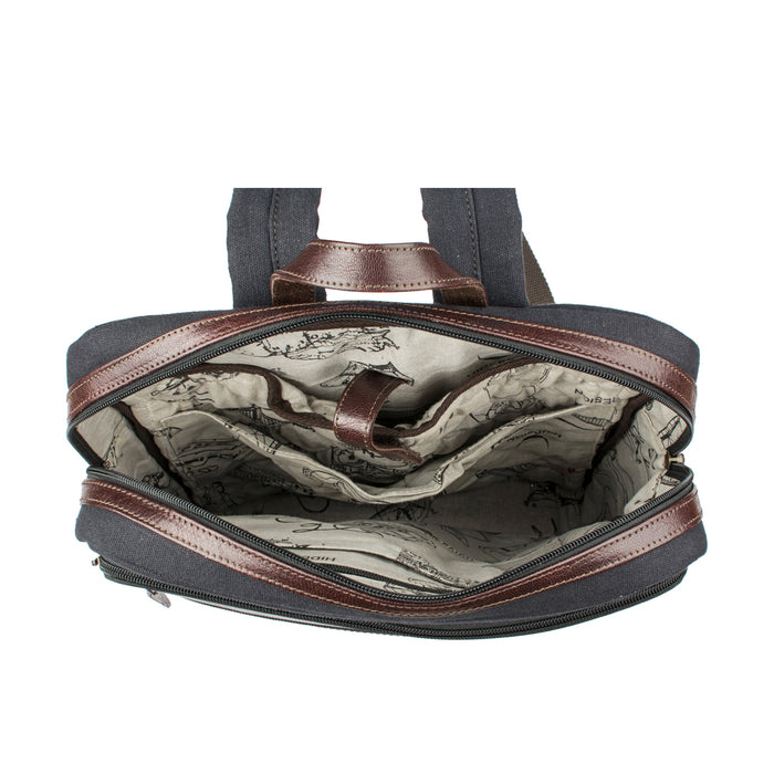 Viking 02 Blue Canvas Backpack