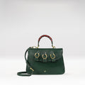 Vine 01 Green Leather Sling Bag
