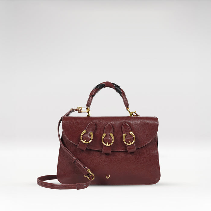 Vine 01 Red Leather Sling Bag