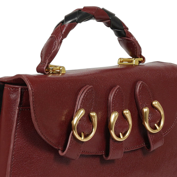 Vine 01 Red Leather Sling Bag