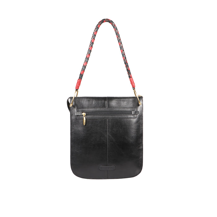 Vintage 02 Black Leather Shoulder Bag