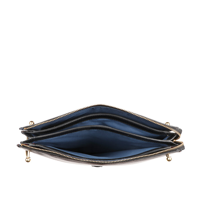 Vintage 02 Black Leather Shoulder Bag