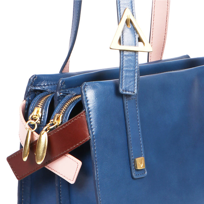 Vintage 03 Blue Leather Shoulder Bag