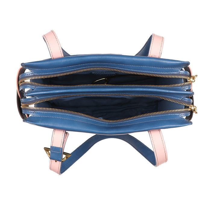 Vintage 03 Blue Leather Shoulder Bag