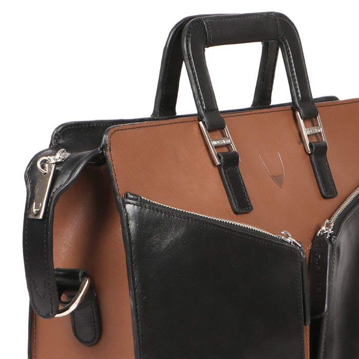 Vintage 04 Black Leather Briefcase