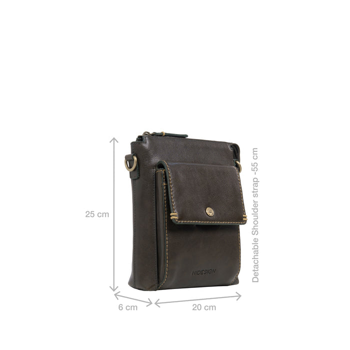 Viscounti 01 Olive Leather Crossbody