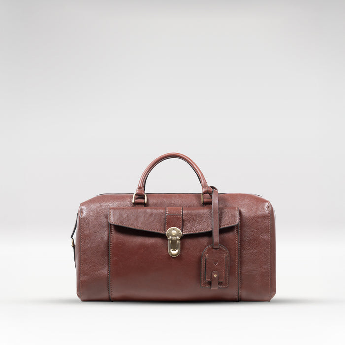 Viscounti 03 Tan Leather Duffle Bag