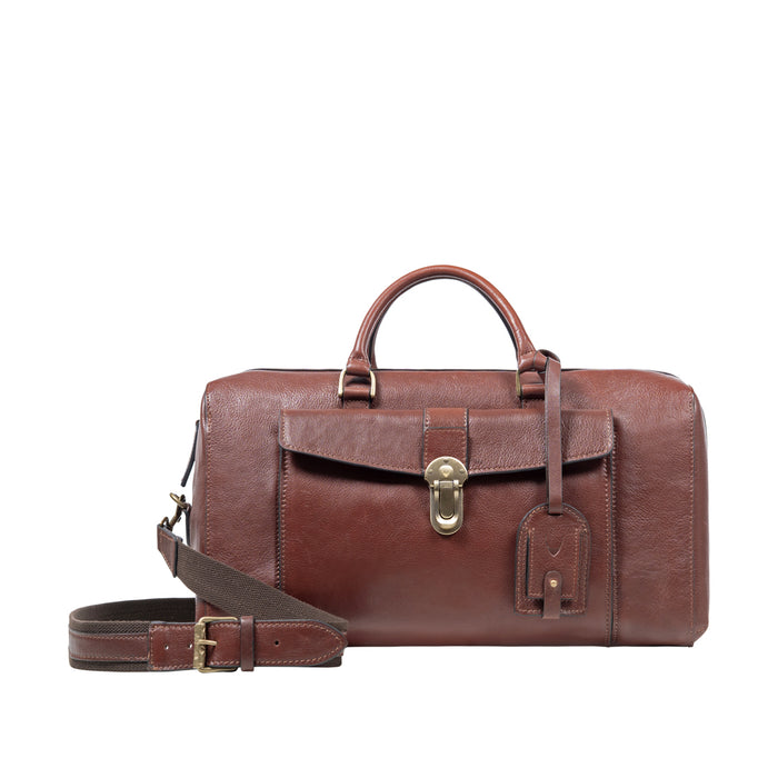Viscounti 03 Tan Leather Duffle Bag