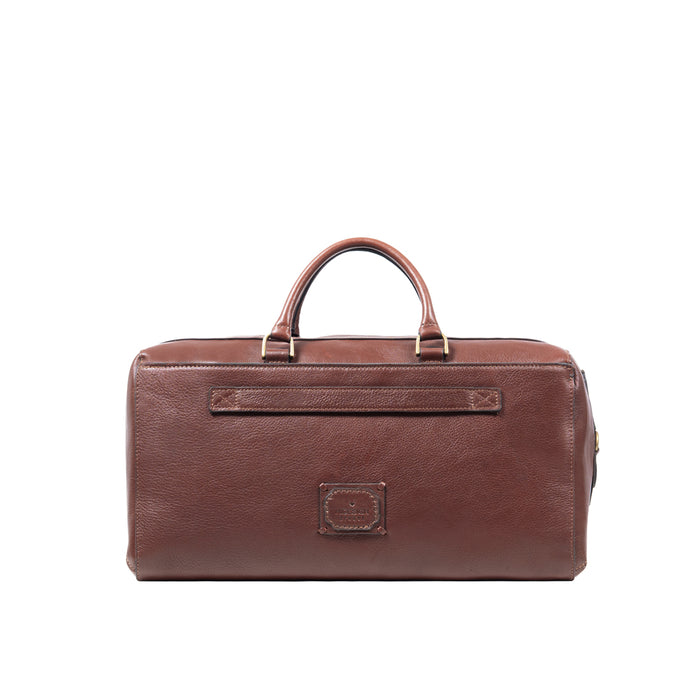 Viscounti 03 Tan Leather Duffle Bag
