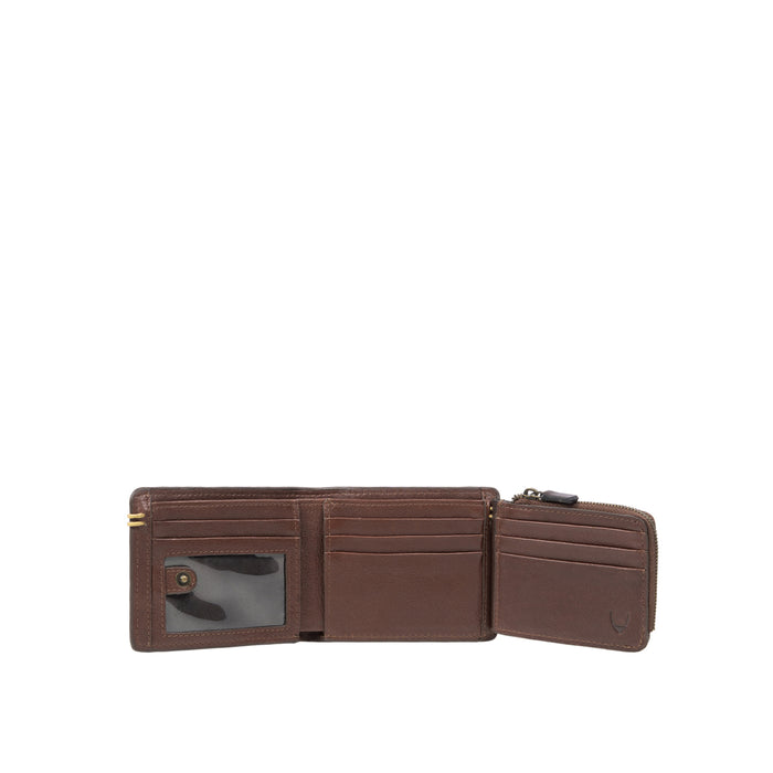 Viscounti W1 Tan Leather Tri-Fold Wallet