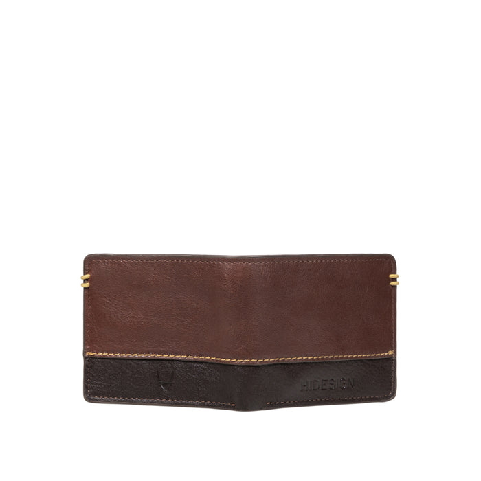 Viscounti W1 Tan Leather Tri-Fold Wallet
