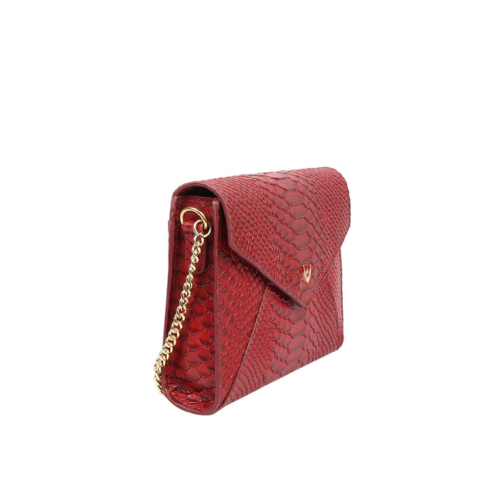 Vitoria 01 Red Leather Sling Bag