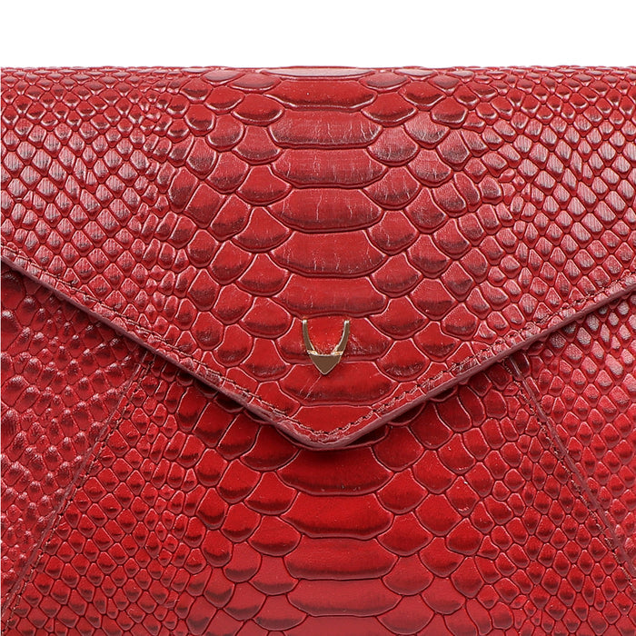 Vitoria 01 Red Leather Sling Bag