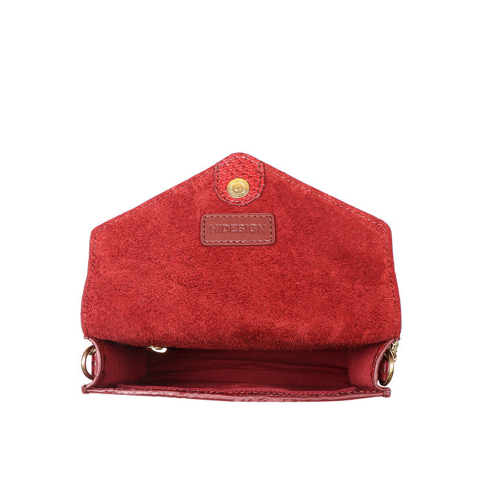 Vitoria 01 Red Leather Sling Bag