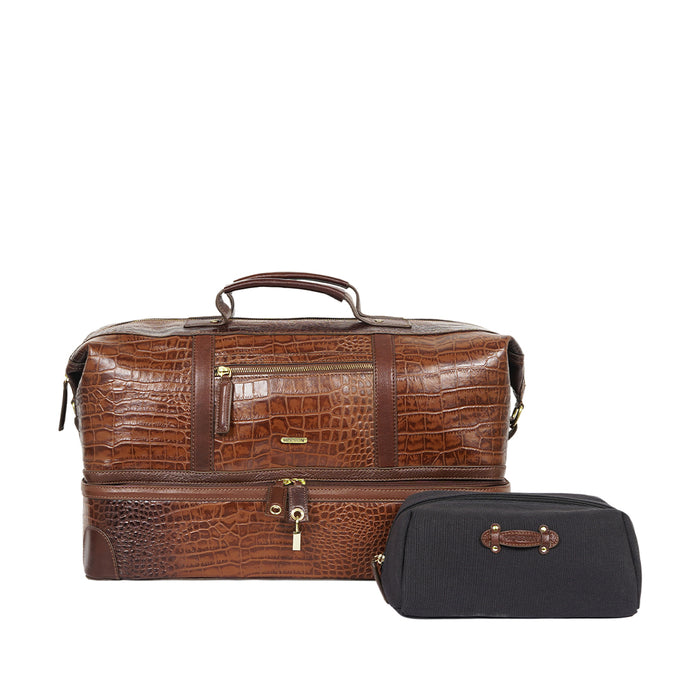 Wanderer 01 Tan Leather Duffle Bag