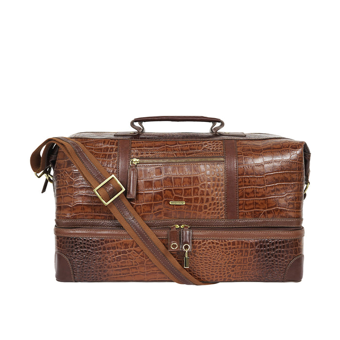 Wanderer 01 Tan Leather Duffle Bag