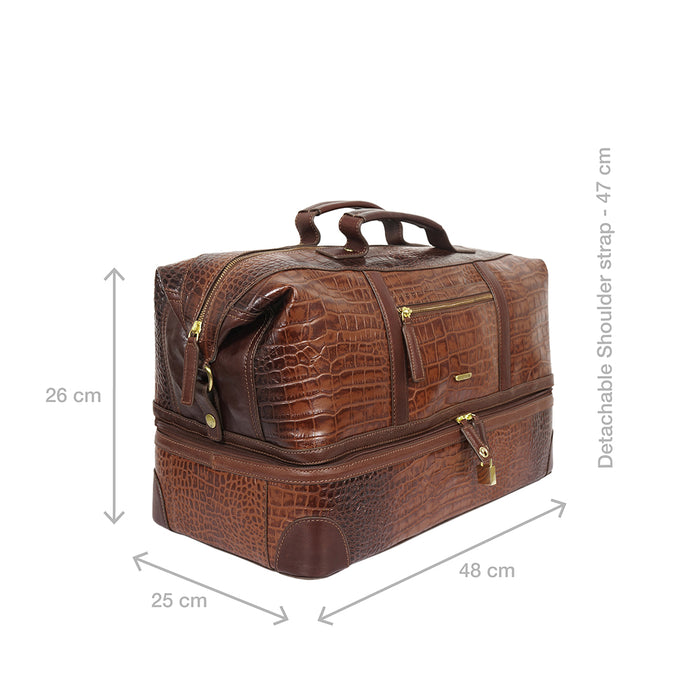 Wanderer 01 Tan Leather Duffle Bag