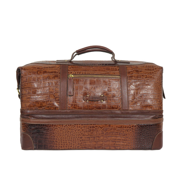 Wanderer 01 Tan Leather Duffle Bag