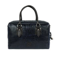 Wanderer 03 Blue Leather Duffle Bag