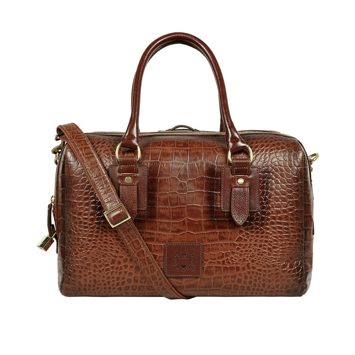 Wanderer 03 Tan Leather Duffle Bag