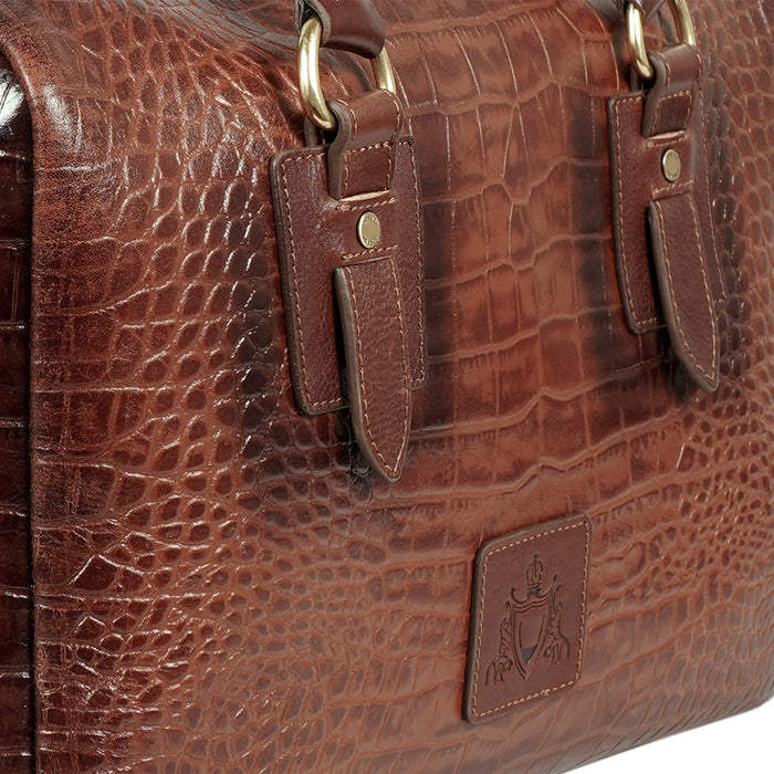 Wanderer 03 Tan Leather Duffle Bag