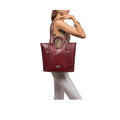 Whitney 01 Red Leather Tote Bag