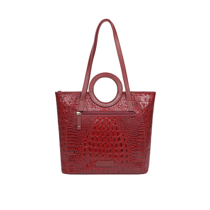 Whitney 01 Red Leather Tote Bag