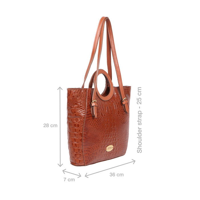 Whitney 01 Tan Leather Tote Bag