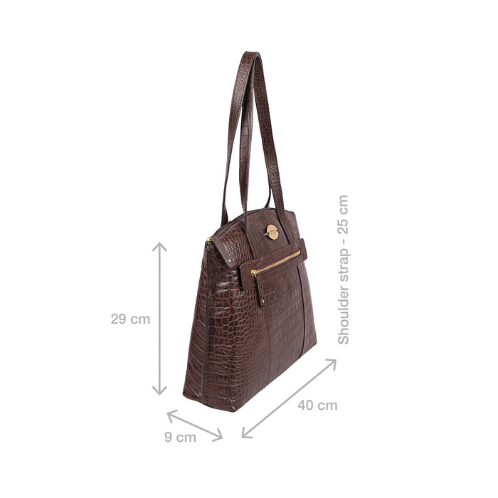 Whitney 03 Brown Leather Tote Bag