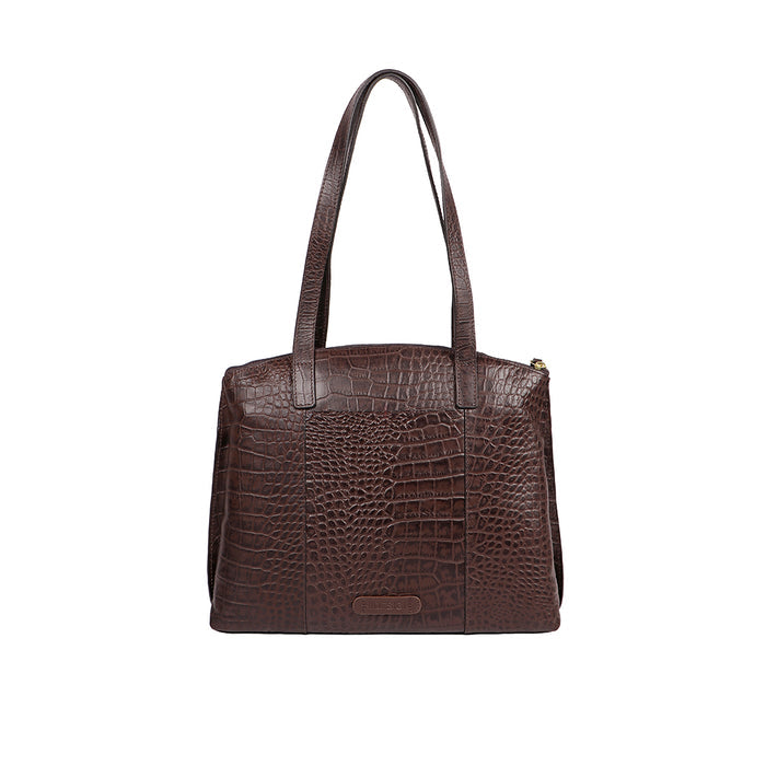 Whitney 03 Brown Leather Tote Bag