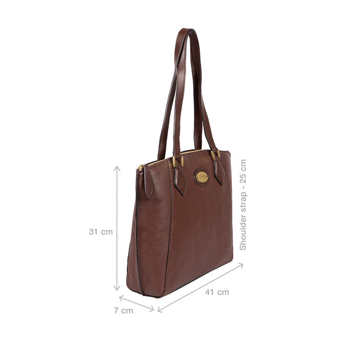 Whitney 04 Brown Leather Tote Bag