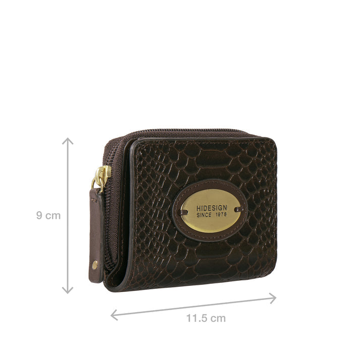 Whitney W1 Brown Leather Zip Around Wallet