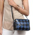 Wimbledon 01 Black Leather Sling Bag