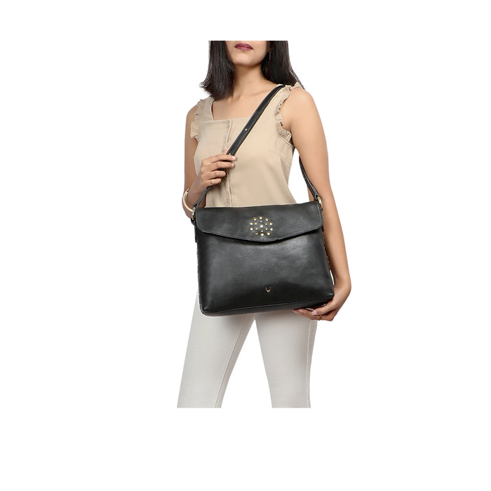 Witch 01 Black Leather Crossbody
