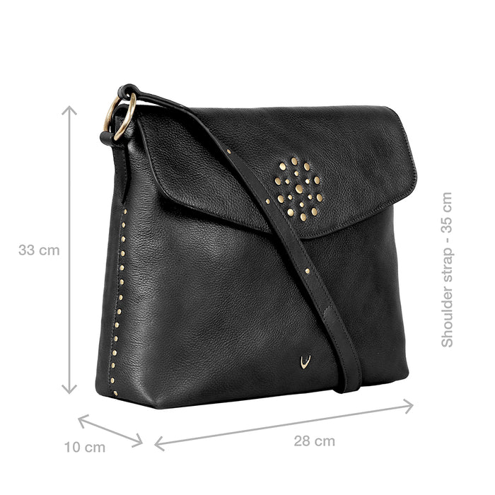 Witch 01 Black Leather Crossbody
