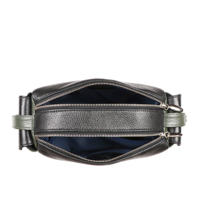 Woke 01 Black Leather Shoulder Bag