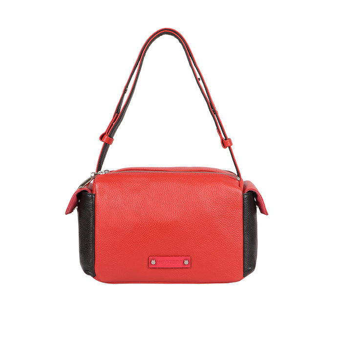 Woke 01 Red Leather Shoulder Bag