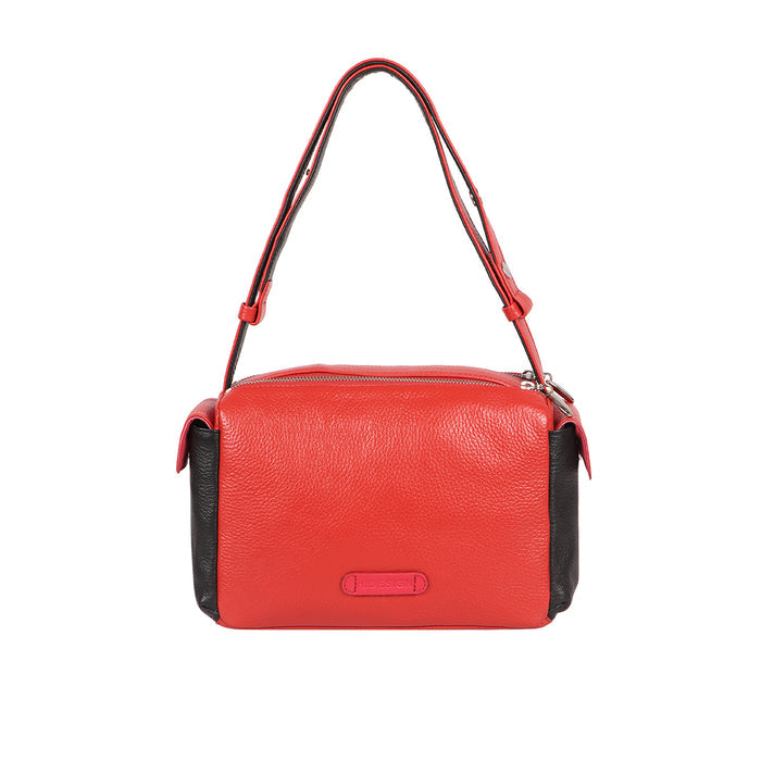 Woke 01 Red Leather Shoulder Bag