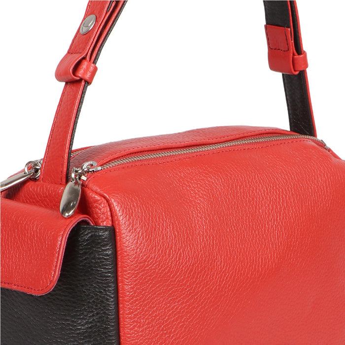 Woke 01 Red Leather Shoulder Bag