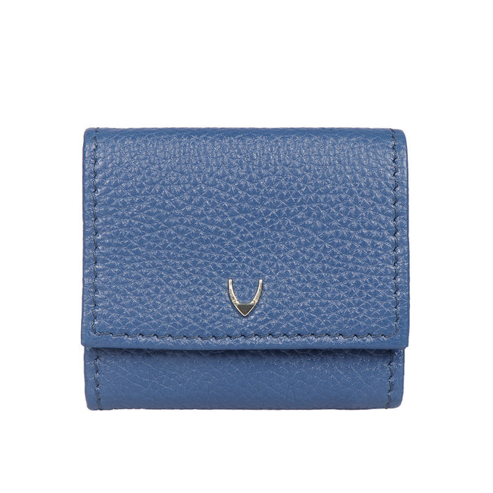 Woke W1 Blue Leather Bi-Fold Wallet