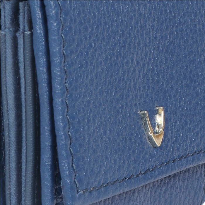 Woke W1 Blue Leather Bi-Fold Wallet