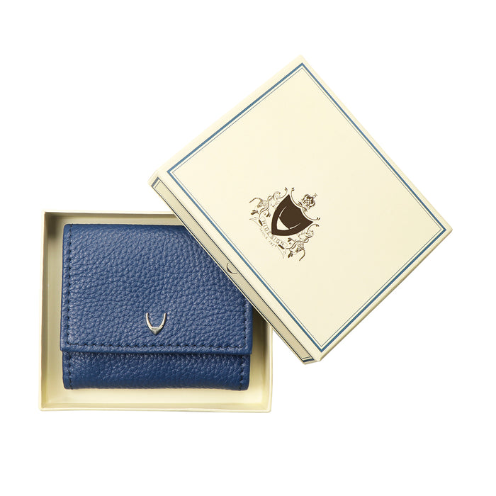 Woke W1 Blue Leather Bi-Fold Wallet