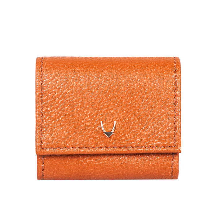 Woke W1 Orange Leather Bi-Fold Wallet