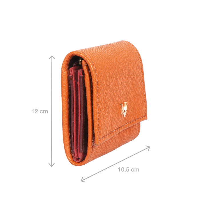 Woke W1 Orange Leather Bi-Fold Wallet