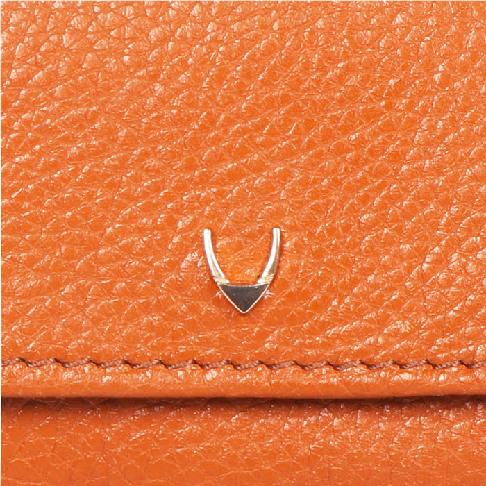 Woke W1 Orange Leather Bi-Fold Wallet