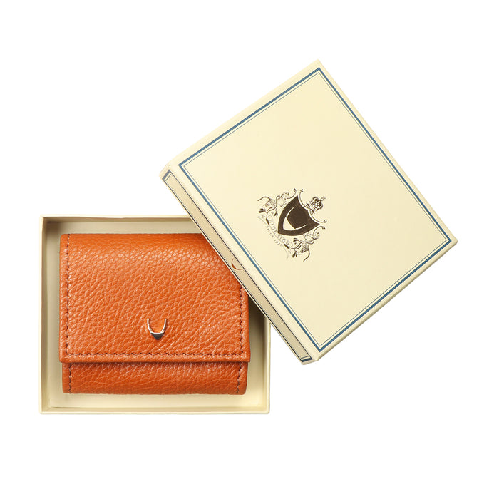 Woke W1 Orange Leather Bi-Fold Wallet